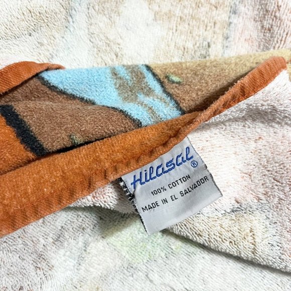 Hilasal Beach Towel by Edmundo Otoniel Native Art Scene El Salvador 31"× 65" - Picture 7 of 8